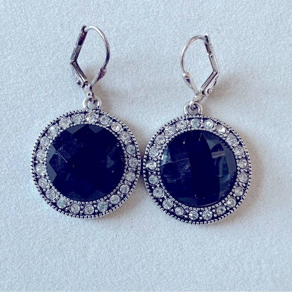 Gem stone dangle earrings - perfect for your holiday outfit!